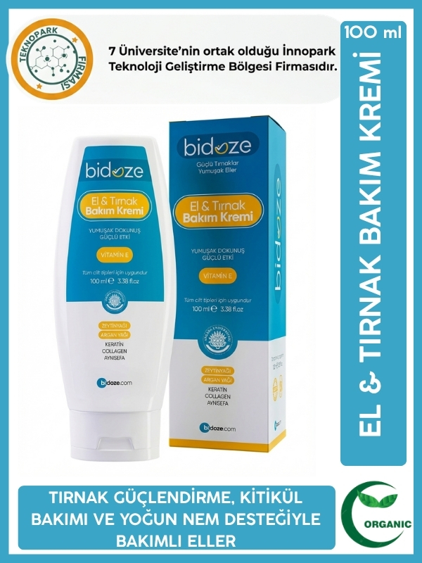 Bidoze El Ve Tırnak Bakım Kremi 100 Ml